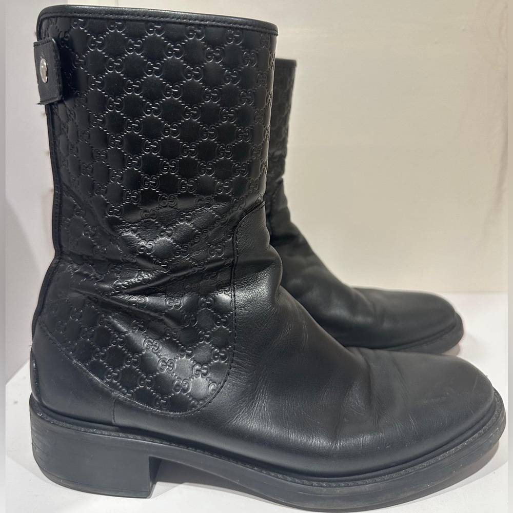 Gucci – Microguccissima Leather Mid-Calf Boots